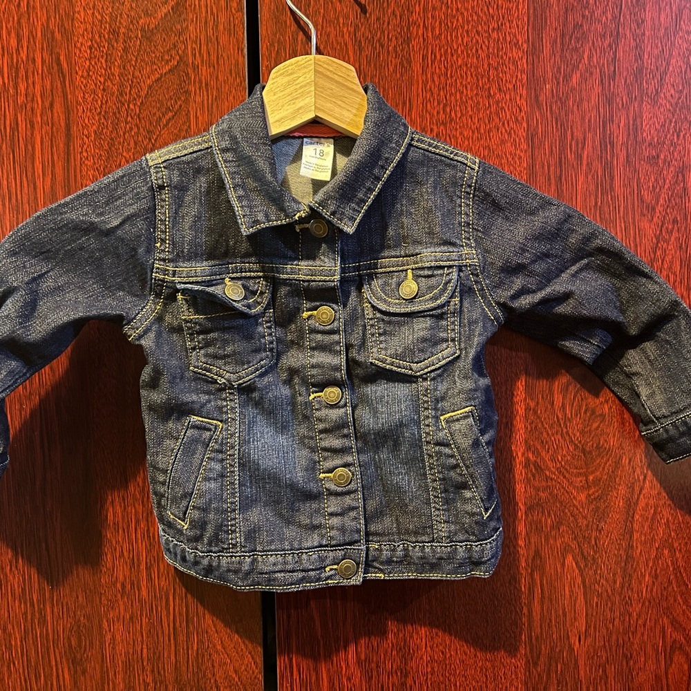 Carter's Dark Blue Denim Jean Jacket for Kids